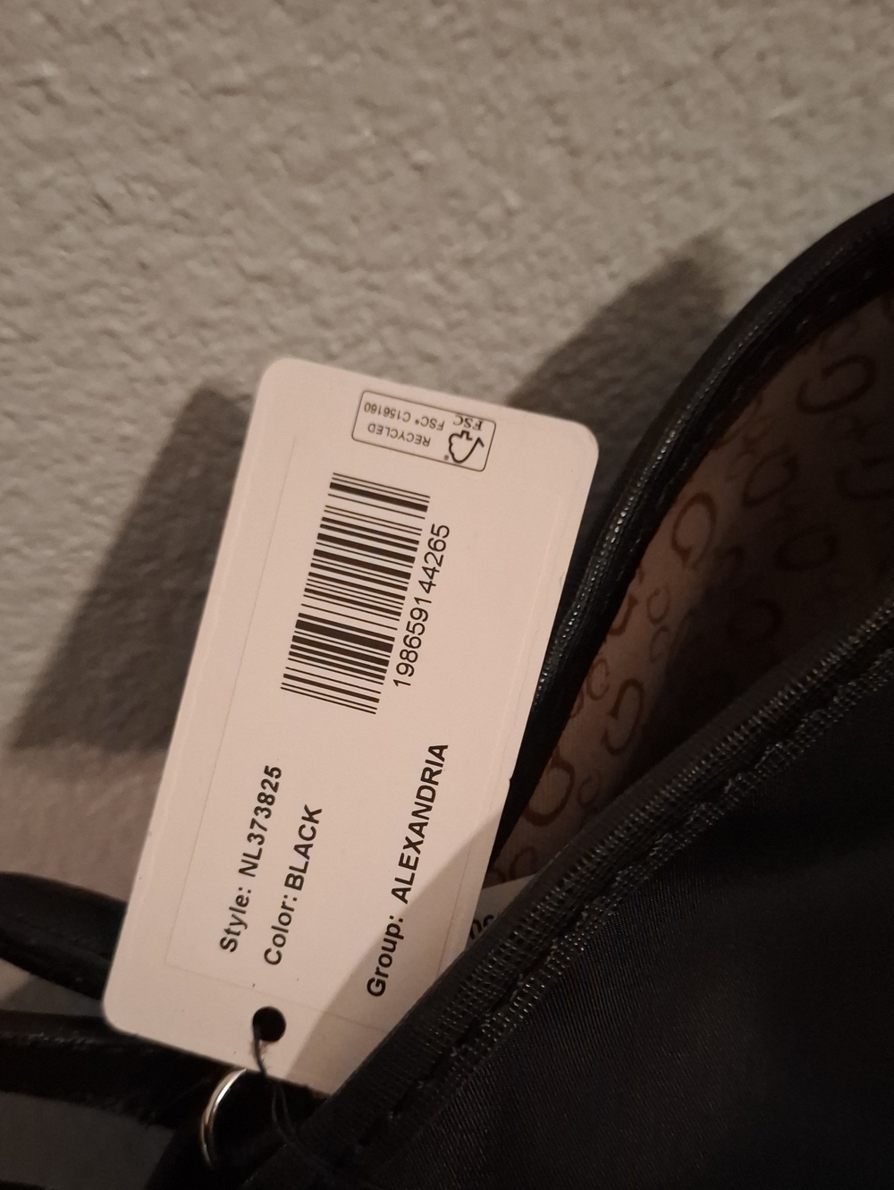 Guess Black Tote with Matching Wristlet - Picture 3 of 5